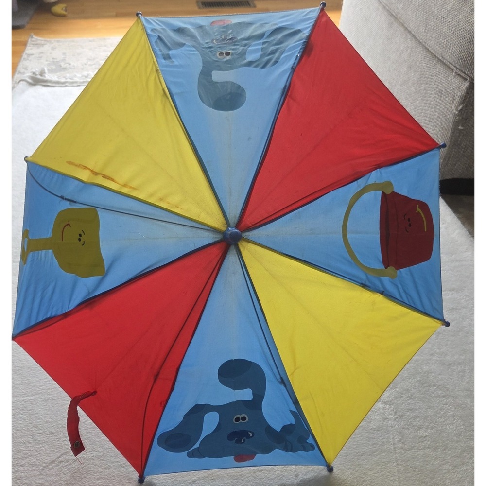 Vintage Blues Clues Colorful Umbrella 1999 Flaw 90s